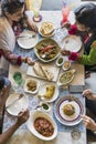 Indian Ethnicity Meal Food Roti Naan Curry Concept Royalty Free Stock Photo