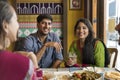 Indian Ethnicity Meal Food Roti Naan Curry Concept Royalty Free Stock Photo