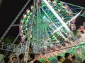 Indian fair wheel colourfull in night