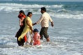 Indian family at sea