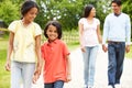 Indian Family Walking In Countryside Royalty Free Stock Photo