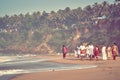 Indian family - womans, mans and childs in traditional clothes