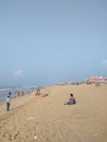 Indian Famous Sea Beach PURI Royalty Free Stock Photo