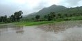 Indian farmer in climate area