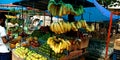 Indian farmers street fruit shop at main market Royalty Free Stock Photo