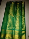 Indian female silk & desion sarri Royalty Free Stock Photo