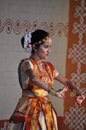 Indian female traditional folkloristic dancer