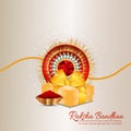 Indian festival of brother and sister bond happy raksha bandhan celebration greeting card
