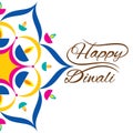 Indian festival for diwali celebration greeting design