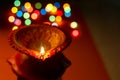Indian Festival Diwali , Decorative Diwali lamp