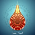 Indian festival Diwali greeting card design