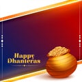 indian festival happy dhanteras wishes background for ganpati blessings