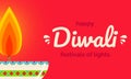 Indian festival Happy Diwali Firecracker. Holiday concept. Diwali celebration design greeting card, poster and card. Royalty Free Stock Photo