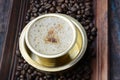 Indian Filter Coffee in a brass cup