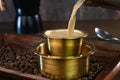 Indian filter coffee in a cup Royalty Free Stock Photo