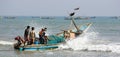 Indian fisherman and boat