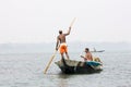 Indian fisherman on the Chilika lake