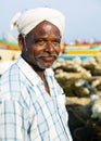 Indian Fisherman, Kerela, India Royalty Free Stock Photo