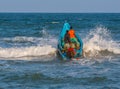 Indian fishermen on the boat