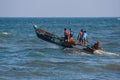 Indian fishermen on the boat