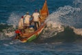 Indian fishermen on the boat