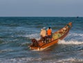 Indian fishermen on the boat