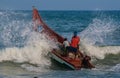 Indian fishermen on the boat