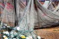 Indian Fishing Nets Drying Royalty Free Stock Photo