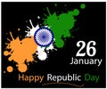 Indian Flag Concept Background For Republic Day 26th January