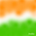 Indian flag tricolor inspired illustration