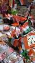 Indian flags at the market for sale