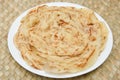 Indian flat bread Kerala porotta, Malabar porotta, roti paratha layered bread made of whole wheat flour