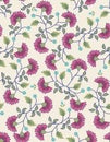 INDIAN FLORAL SEAMLESS PRINT AND PATTERN