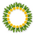 Indian floral wreath. Royalty Free Stock Photo