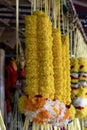 Indian flower garland in Johor Bahru, Malaysia Royalty Free Stock Photo