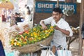 Indian flowers seller