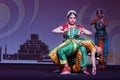 Indian folk dance show at night