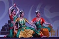 Indian folk dance show at night