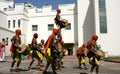 Indian Folk dancers dance