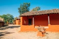 Indian folk village Shilpgram, traditional house in Udaipur, India