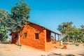 Indian folk village Shilpgram, traditional house in Udaipur, India