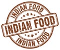 indian food brown stamp Royalty Free Stock Photo