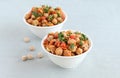 Indian Food Channa Chat or Chickpea Curry