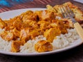 Indian food Chicken korma. Royalty Free Stock Photo