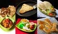 Indian food collage Royalty Free Stock Photo