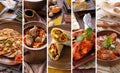 Indian food collage Royalty Free Stock Photo