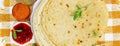 Indian food and indian cuisine related background with text space