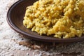 Indian Food: Khichdi with rice and mung bean Royalty Free Stock Photo