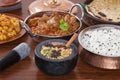 Indian Food Lamb Rogan Josh Curry Spice Selection Royalty Free Stock Photo