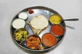 Indian food lanch thali Royalty Free Stock Photo